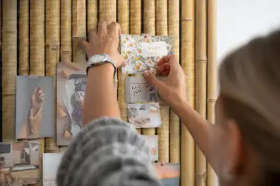 Bambuszkeretes parafa üzenőtábla