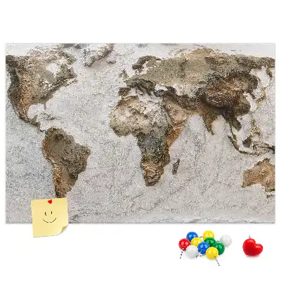 Parafatábla Archív világtérkép mintával