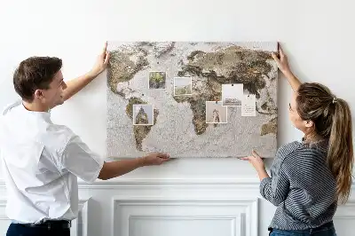 Parafatábla Archív világtérkép mintával