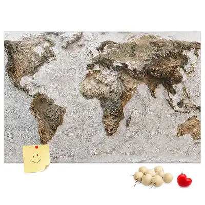 Parafatábla Archív világtérkép mintával