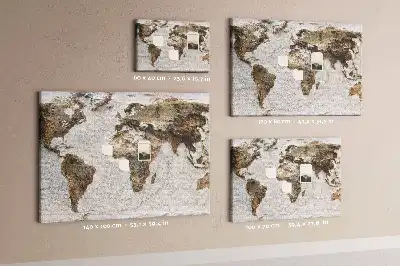 Parafatábla Archív világtérkép mintával