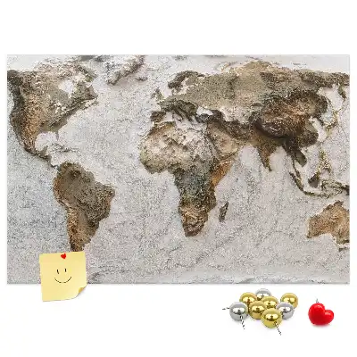 Parafatábla Archív világtérkép mintával