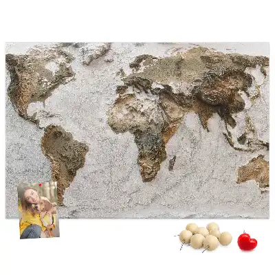 Parafatábla Archív világtérkép mintával