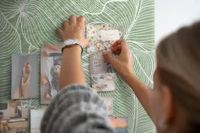 Természet mintás parafatábla levelekkel