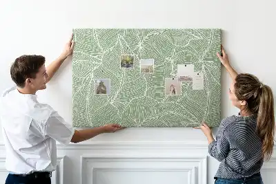 Természet mintás parafatábla levelekkel