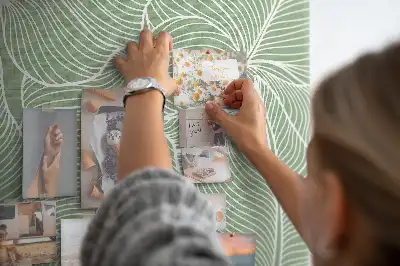 Természet mintás parafatábla levelekkel