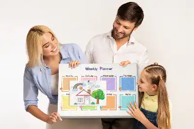 Hétnapos munkaszervező parafatábla