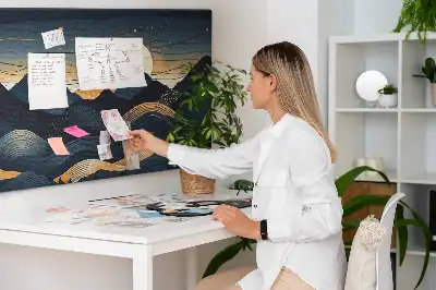 Parafa üzenőtábla naplemente tájkép mintával