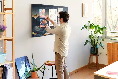 Parafa üzenőtábla naplemente tájkép mintával
