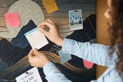 Parafa üzenőtábla naplemente tájkép mintával