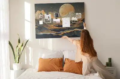 Modern művészi tájkép parafatábla