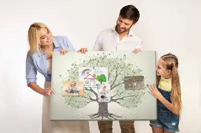 Hatalmas tölgyfa mintás fali parafa üzenőtábla