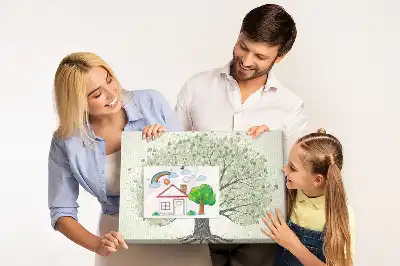 Hatalmas tölgyfa mintás fali parafa üzenőtábla