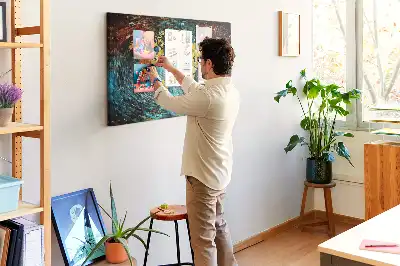 A káosz világa fali parafa üzenőtábla