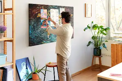 A káosz világa fali parafa üzenőtábla