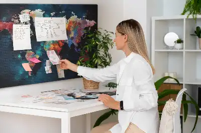 Absztrakt térkép mintás parafatábla