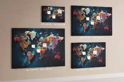 Absztrakt térkép mintás parafatábla