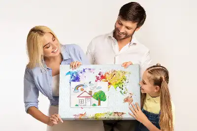 Pasztell festői térkép mintás parafa üzenőtábla