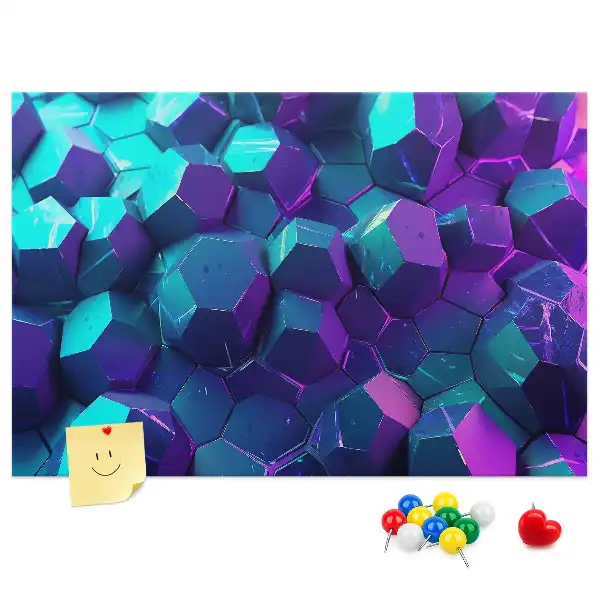 Geometriai alakzatú parafa üzenőtábla