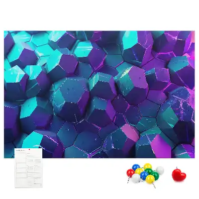 Geometriai alakzatú parafa üzenőtábla