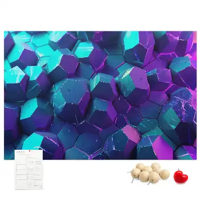 Geometriai alakzatú parafa üzenőtábla