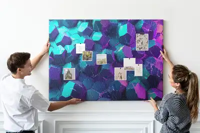 Geometriai alakzatú parafa üzenőtábla