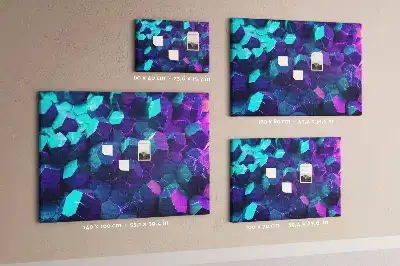 Geometriai alakzatú parafa üzenőtábla