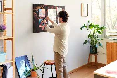 Modern szárazföldtérkép parafatábla