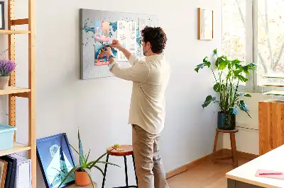 Fali parafa üzenőtábla vizes világtérkép mintával
