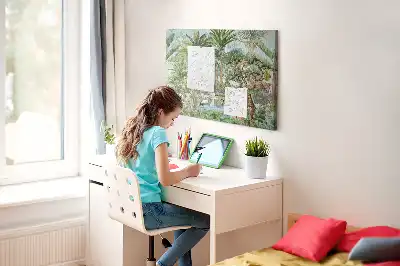 Dzsungel vadvilág mintás parafatábla
