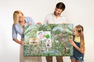 Dzsungel vadvilág mintás parafatábla