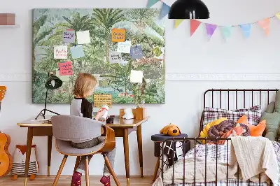 Dzsungel vadvilág mintás parafatábla