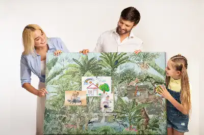 Dzsungel vadvilág mintás parafatábla