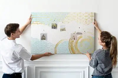 Parafatábla dekoratív grafikai motívummal