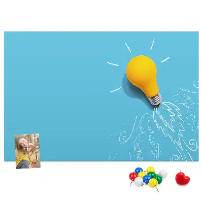 Villanykörte mintás parafatábla