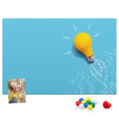 Villanykörte mintás parafatábla