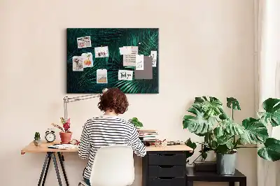 Egzotikus dzsungel mintás parafa üzenőtábla
