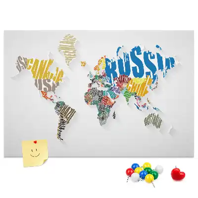 Parafa üzenőtábla Földrajz mintával