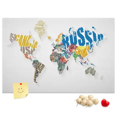 Parafa üzenőtábla Földrajz mintával