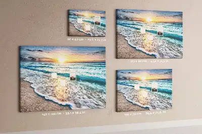 Tengerparti hullámok témájú parafatábla