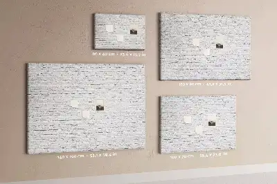 Parafa üzenőtábla téglafal mintával