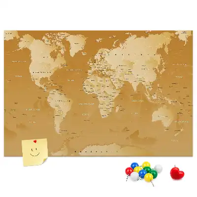 Föld bolygó parafa fali térkép