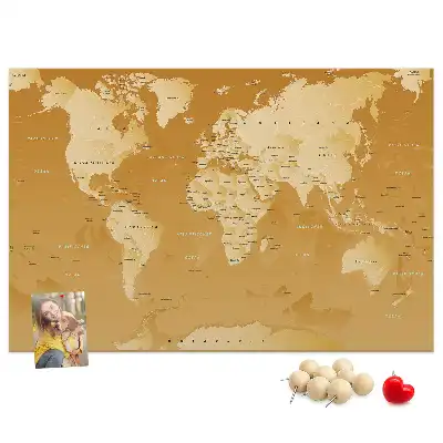 Föld bolygó parafa fali térkép