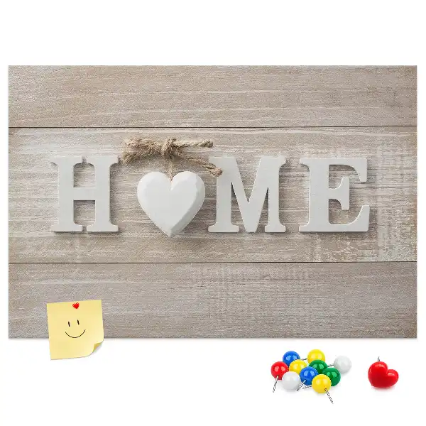 Fali parafa üzenőtábla Home felirattal