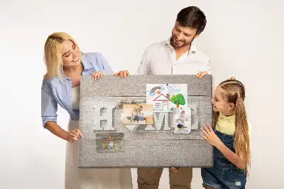 Fali parafa üzenőtábla Home felirattal
