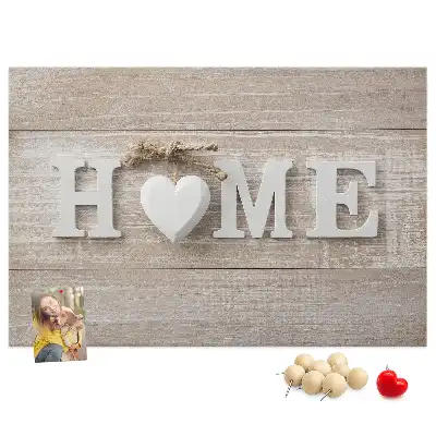 Fali parafa üzenőtábla Home felirattal