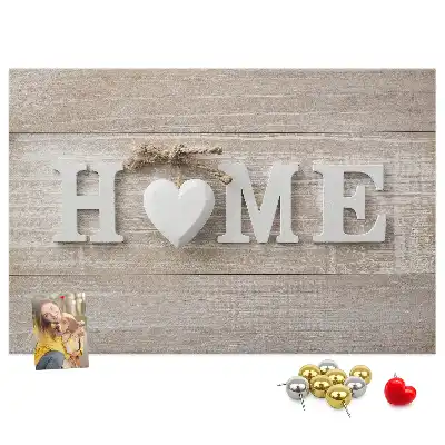 Fali parafa üzenőtábla Home felirattal