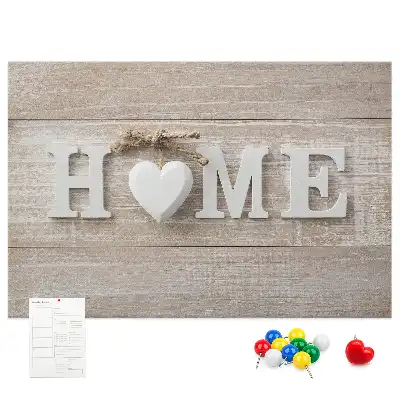 Fali parafa üzenőtábla Home felirattal