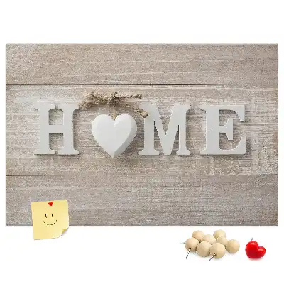 Fali parafa üzenőtábla Home felirattal
