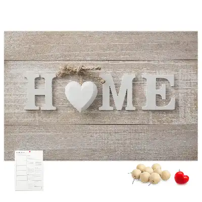 Fali parafa üzenőtábla Home felirattal